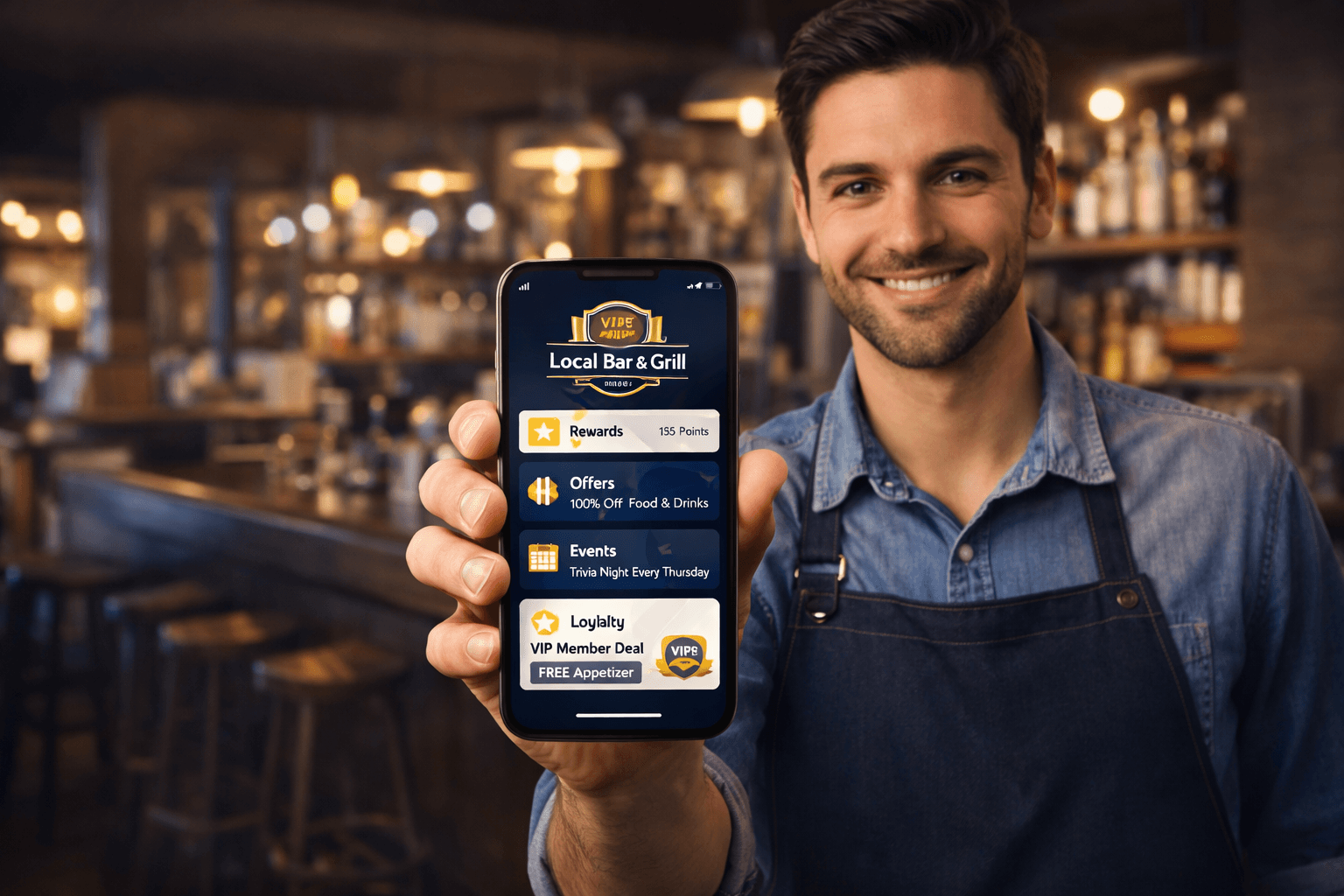 Launch a branded app that helps local businesses stay top of mind